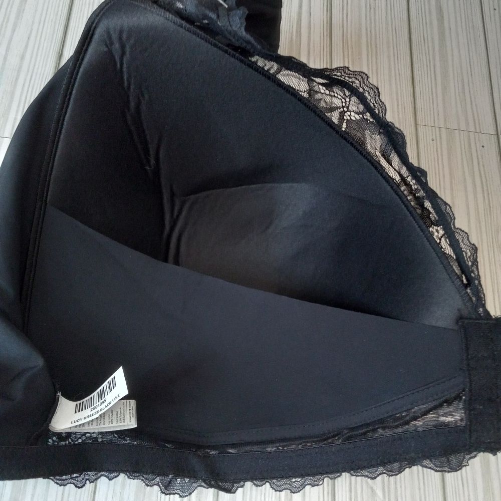 The Lacy Bra Lucy Breeze Black Floral Lace 50DD - Picture 5 of 9